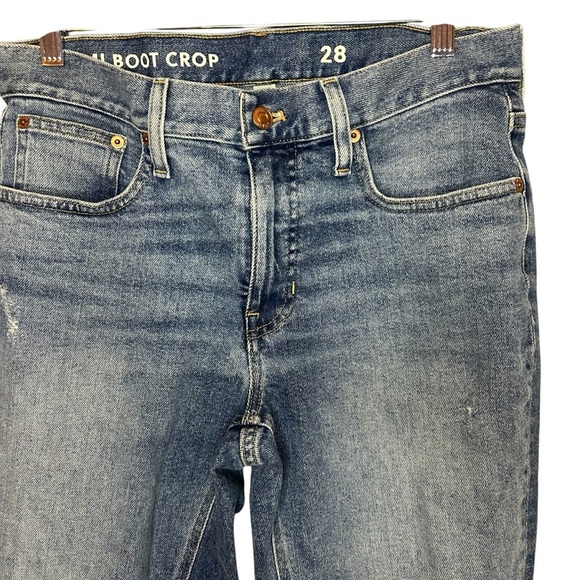 J.Crew Demi Boot crop zipper fly step hem size 28 - Picture 7 of 13